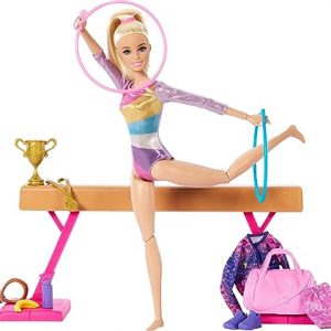 Deal Alert: Barbie Gymnastics Doll & Accessories, Playset with Blonde Fashion Doll, C-Clip for Flipping Action, Balance Beam, Warm-Up Suit & More — only $14.95 (reg $32.39)