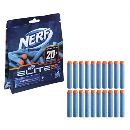 Deal Alert: NERF Elite 2.0 20-Dart Refill Pack, 20 Official Nerf Elite 2.0 Foam Darts, Compatible with All Nerf Blasters That Use Elite Darts, Kids Stocking Stuffers