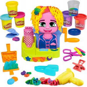 Play-Doh Hair Stylin\' Salon Playset with 6 Cans,