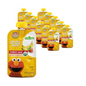 arth's Best Organic Yogurt Smoothie Pouches, 24+ Months, Fruit