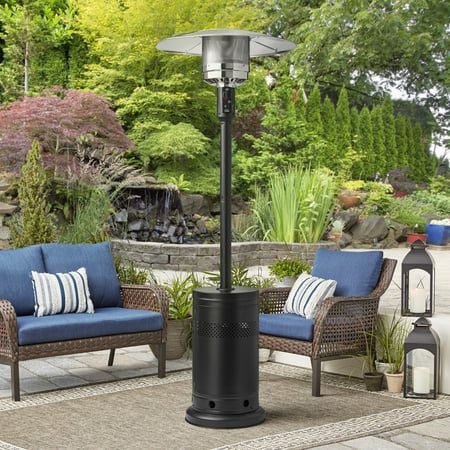Mainstays 48 000 BTU Propane Gas Outdoor Freestanding Metal Patio Heater Black $127.00 (reg $197)