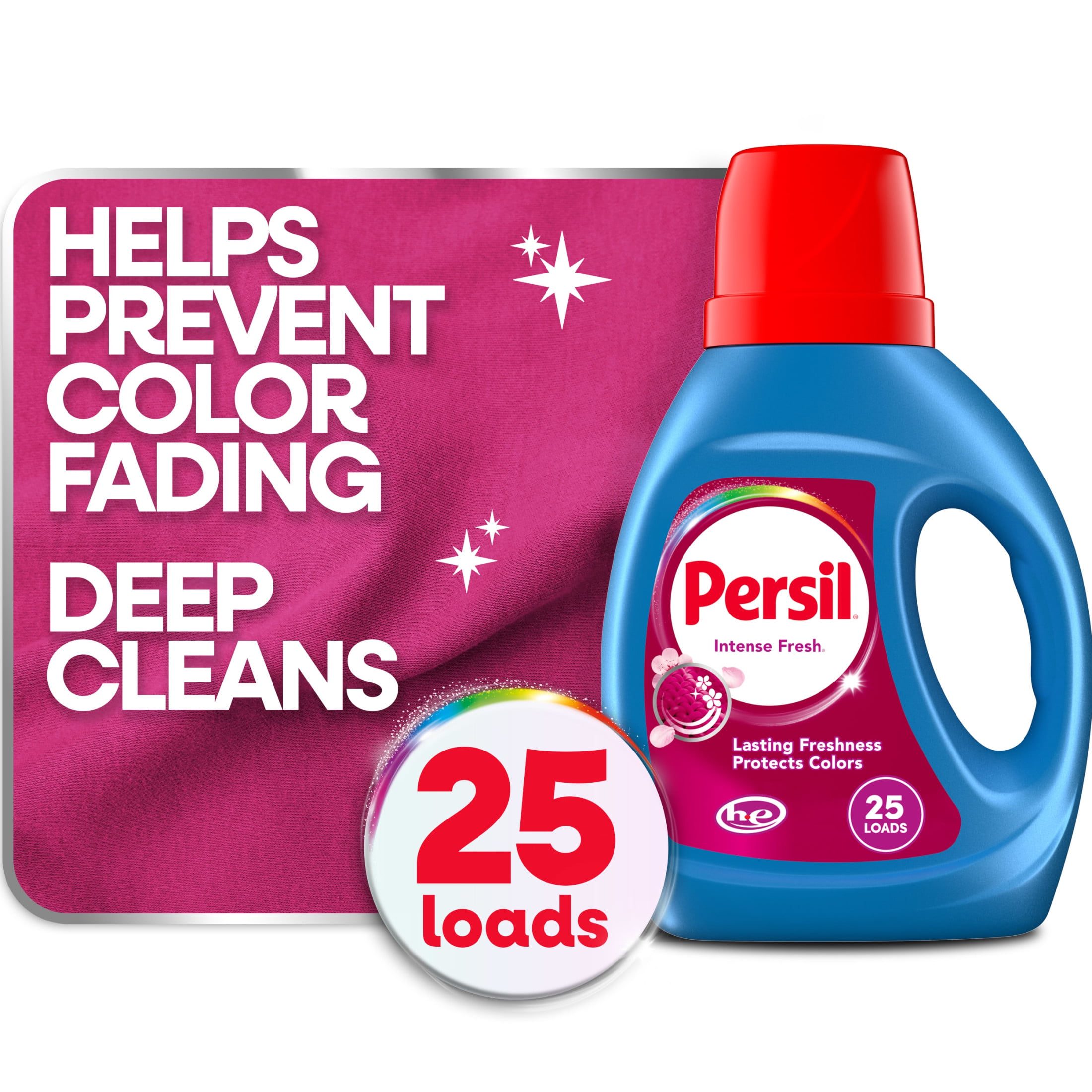 Persil Liquid Laundry Detergent, Intense Fresh, 34 fl oz, 25 Loads - Walmart.com