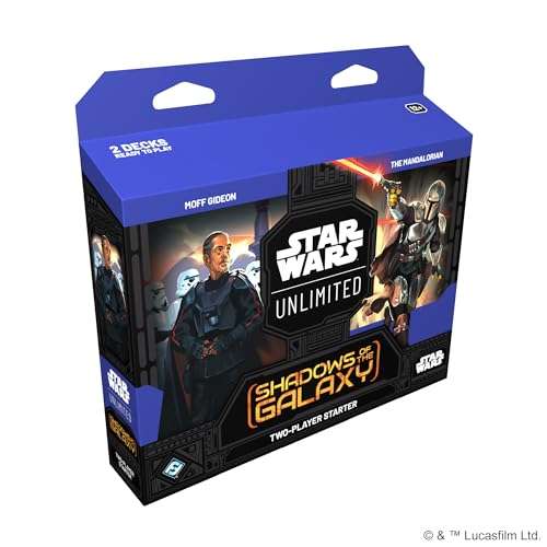 Asmodee Star Wars: Unlimited TCG Shadows of The Galaxy Starter Set - Master The Galaxy! Fast-Paced Trading Card Game for Kids and Adults, Ages 12+, 2 Players, 20 Minute Playtime