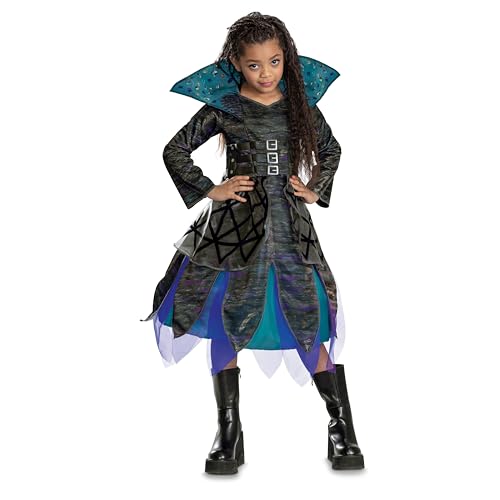 Descendants Uliana Deluxe Costume, Official Disney Descendants The Rise of Red Costume Dress, Wig not Included, Child Size (7-8)