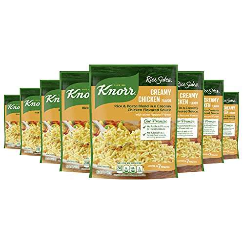 Knorr Rice Side Dish, Creamy Chicken, 5.7 oz (8-Count) (Creamy Chicken, 5.7 Ounce (Pack of 8)) Knorr Rice Side Dish, Creamy Chicken, 5.7 oz (8-Count) (Creamy Chicken, 5.7 Ounce (Pack of 8))