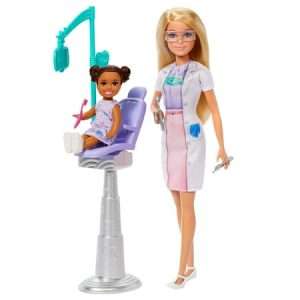 Deal Alert: barbie dentist doll blonde fashion doll 1 kid doll medical doctor furniture accessories