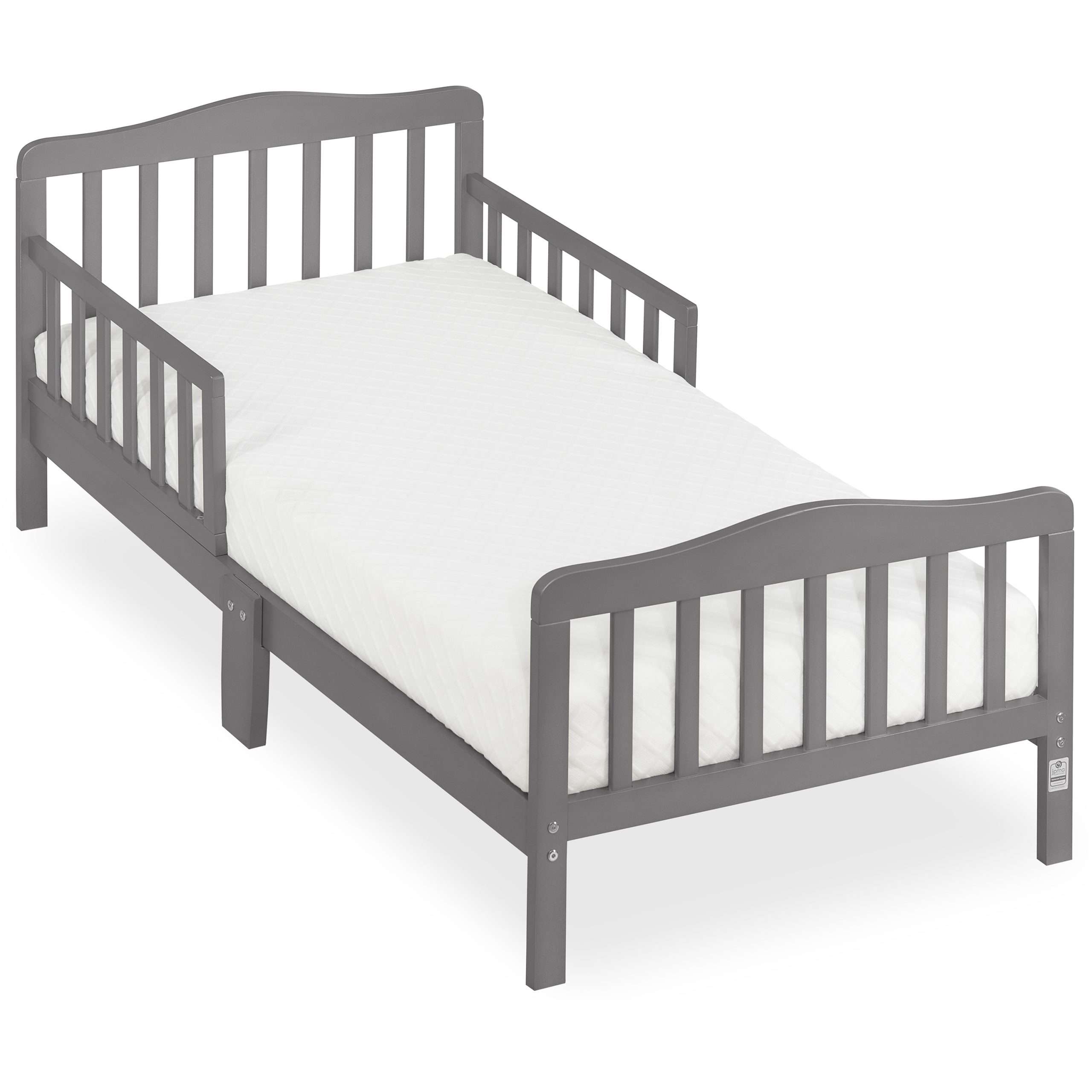 Dream On Me Classic Design Toddler Bed Steel Grey