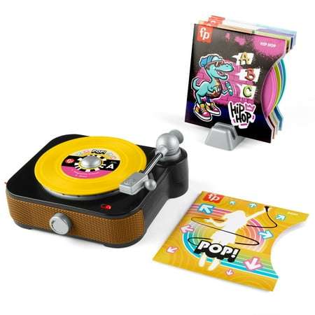 Fisher Price Rockin Record Player Musical Toy Turntable 5 Records for Toddler Pretend Play