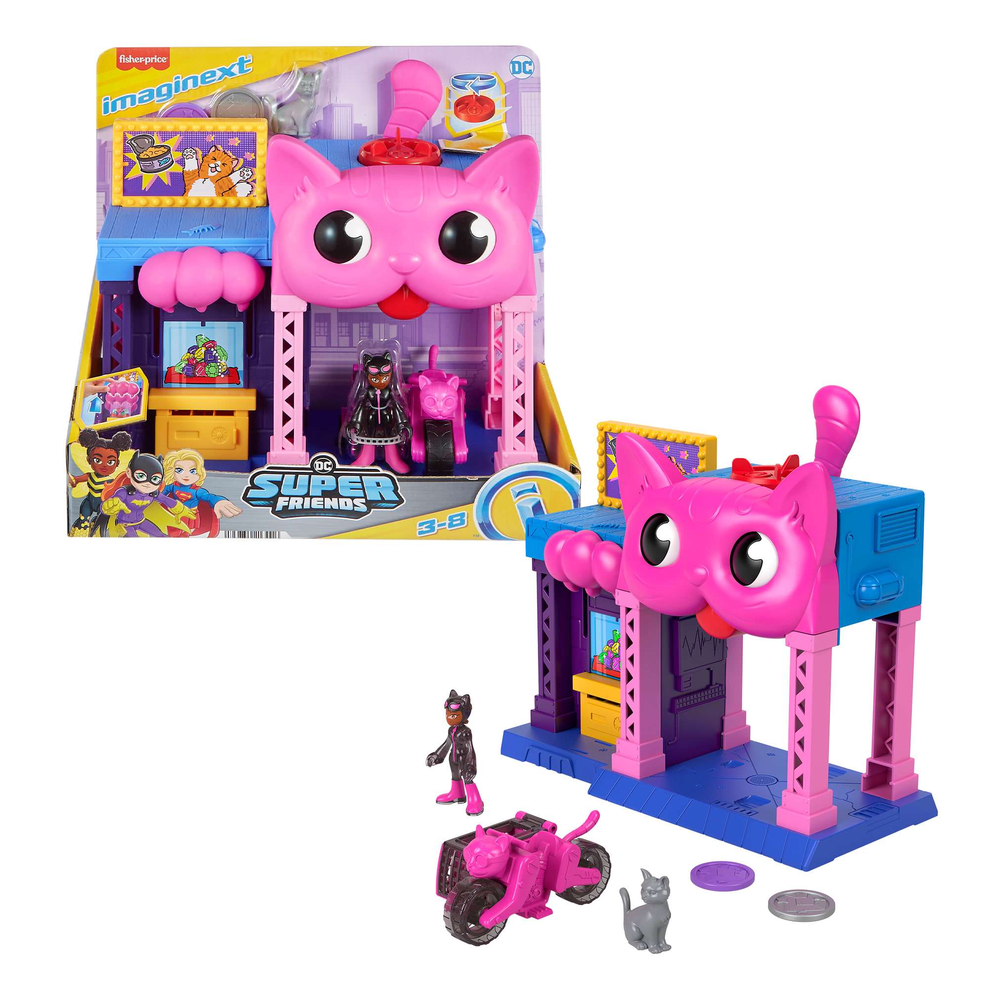 Imaginext DC Super Friends Catwoman Playhouse Playset Figure Accessories for Kids