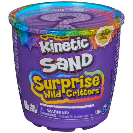 Kinetic Sand Surprise Wild Critters Play Set Storage