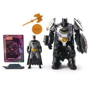 Deal Alert: DC Comics, Metal Force Batman Action Figure, 6-Inch with 4-Inch Mini Figure, Built-in Blaster and Armor Suit, Super Hero Kids Toys for Boys and Girls Ages 4 and Up —