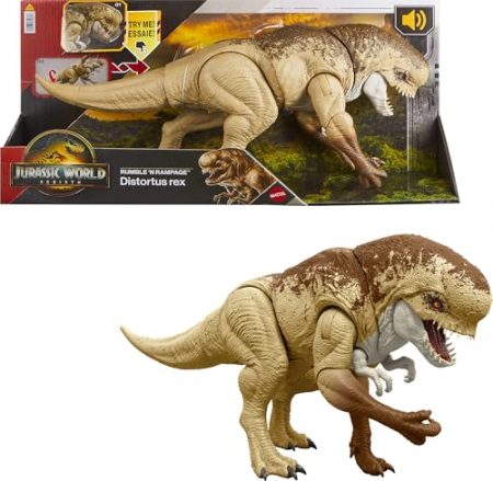 Deal Alert: Mattel Jurassic World Rebirth Distortus Rex Rumble N Rampage Dinosaur Action Figure 22 Inch with 2 Attack Actions, <span class="rdcpo-price rdcpo-now" data-asin="B0DNFYBF18">$49.99</span> (reg <span class="rdcpo-price rdcpo-now" data-asin="B0DNFYBF18">$49.99</span>)