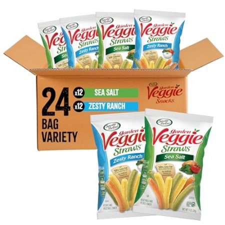 Subscribe and Save Deal: Sensible Portions Garden Veggie Snacks – Veggie Straws, Snack Size Variety Pack, Sea Salt & Zesty Ranch, 1 Oz (Pack of 24) (1 Ounce (Pack of 24)) only [amzprice asin=”B08BNCP43D” pct=”15″]