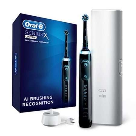 Deal Alert: Oral-B Genius X Limited Rechargeable Electric Toothbrush with 1 Replacement Brush Head, Travel Case, Midnight Black