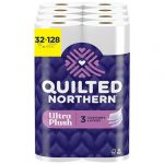 Subscribe and Save Deal: Quilted Northern Ultra Plush Toilet Paper, 32 Mega Rolls = 128 Regular Rolls, 3X Thicker*, 3 Ply Soft Toilet Tissue (White, 32 Mega Rolls (Pack of 1)) only <!-- amzprice error: RD Live Calls Guard blocked a PA-API request in this context. -->