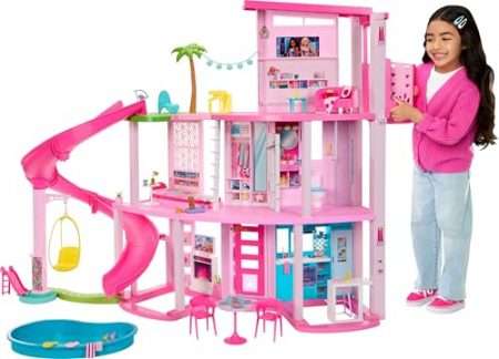 Deal Alert: Barbie Dreamhouse, Pool Party Doll House with 75+ Pieces and 3-Story Slide
