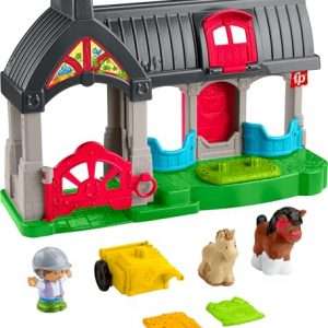 Deal Alert: Fisher-Price Little People Toddler Toy Friendly Horses Stable Playset with Sounds, Figures & Accessories for Kids Ages 1+ Years