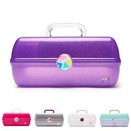 Deal Alert: Caboodles On-The-Go Girl Makeup Box, Purple Sparkle, Hard Plastic Makeup Organizer Box, Built-In Mirror, Secure Latch for Safe Travel, Spacious Storage for Large Items — <span class="rdcpo-price rdcpo-now" data-asin="B079LG772T">$14.99</span>