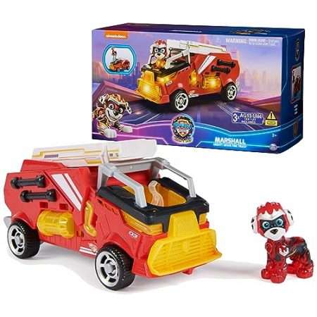 Deal Alert: Paw Patrol: The Mighty Movie, Firetruck Toy with Marshall Mighty Pups Action Figure