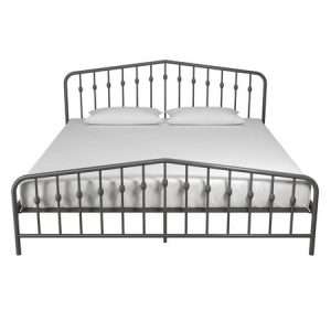 Deal Alert: Novogratz Bushwick Metal Bed King Gunmetal Gray