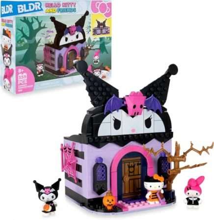 Deal Alert: BLDR Hello Kitty and Friends Kuromi’s Haunted House Building Set – Hello Kitty, Kuromi, & My Melody Minifigures – Gift for Kids and Sanrio Fans Ages 8+, 0131