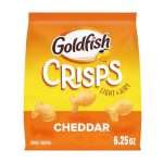 Deal Alert: Goldfish Crisps Cheddar Cheese Baked Chip Cracker Snack, 6.25 Oz Bag